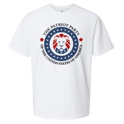 Patriot Party Lion United States 3rd Party Conservative Sueded Cloud Jersey T-Shirt