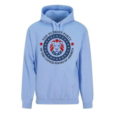 Patriot Party Lion United States 3rd Party Conservative Unisex Surf Hoodie