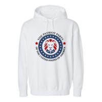 Patriot Party Lion United States 3rd Party Conservative Garment-Dyed Fleece Hoodie