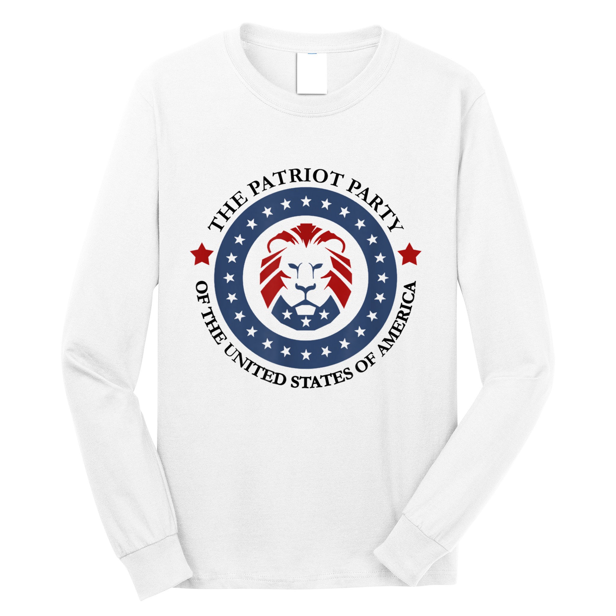 Patriot Party Lion United States 3rd Party Conservative Long Sleeve Shirt