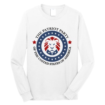 Patriot Party Lion United States 3rd Party Conservative Long Sleeve Shirt