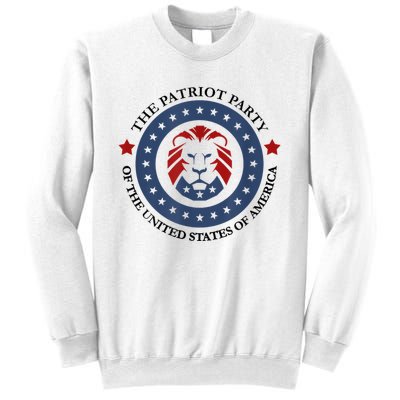 Patriot Party Lion United States 3rd Party Conservative Sweatshirt