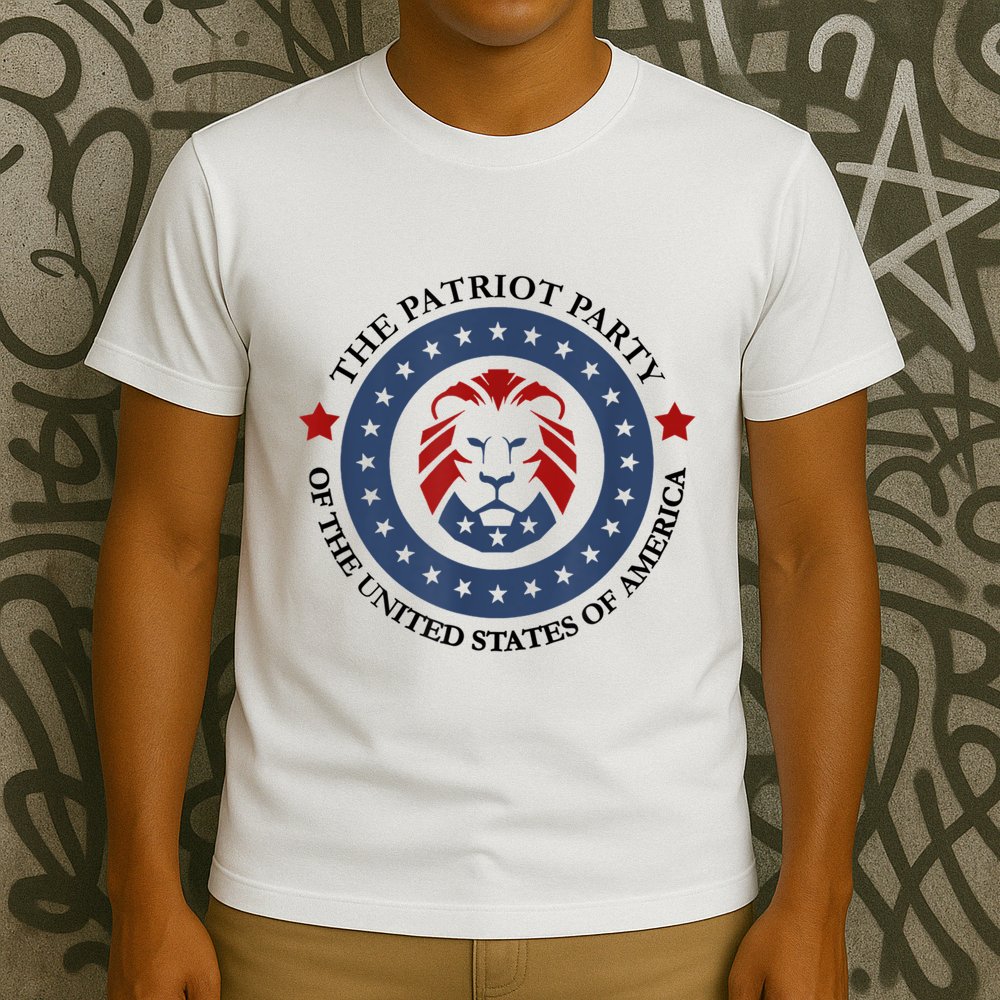 Patriot Party Lion United States 3rd Party Conservative T-Shirt