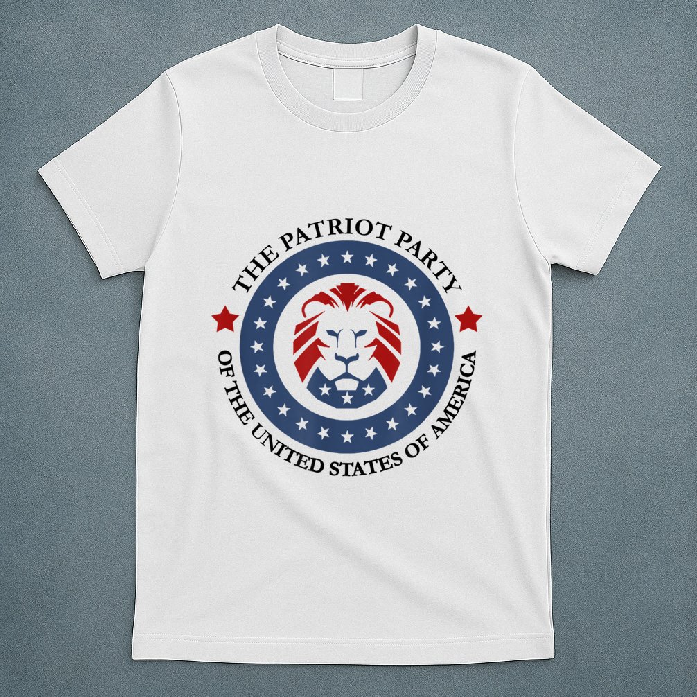 Patriot Party Lion United States 3rd Party Conservative T-Shirt