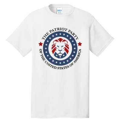 Patriot Party Lion United States 3rd Party Conservative Tall T-Shirt