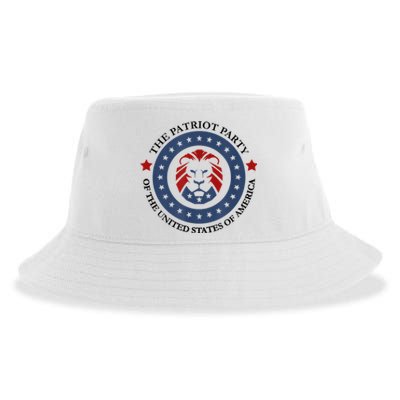 Patriot Party Lion United States 3rd Party Conservative Sustainable Bucket Hat