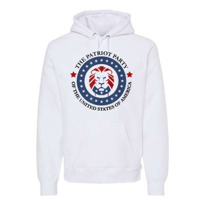 Patriot Party Lion United States 3rd Party Conservative Premium Hoodie