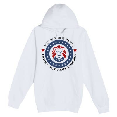 Patriot Party Lion United States 3rd Party Conservative Premium Pullover Hoodie