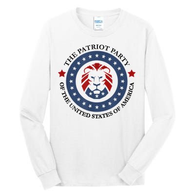 Patriot Party Lion United States 3rd Party Conservative Tall Long Sleeve T-Shirt