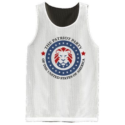 Patriot Party Lion United States 3rd Party Conservative Mesh Reversible Basketball Jersey Tank