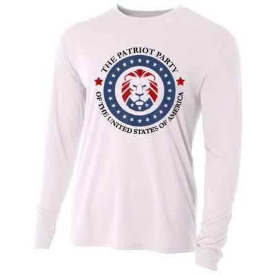 Patriot Party Lion United States 3rd Party Conservative Cooling Performance Long Sleeve Crew