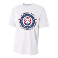 Patriot Party Lion United States 3rd Party Conservative Performance Sprint T-Shirt