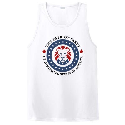 Patriot Party Lion United States 3rd Party Conservative PosiCharge Competitor Tank