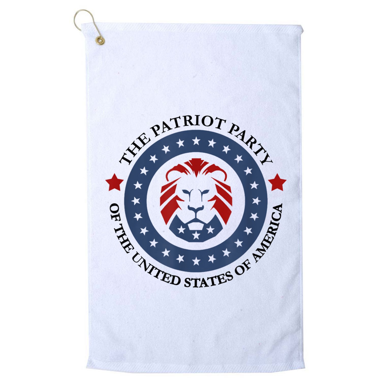 Patriot Party Lion United States 3rd Party Conservative Golf Towel