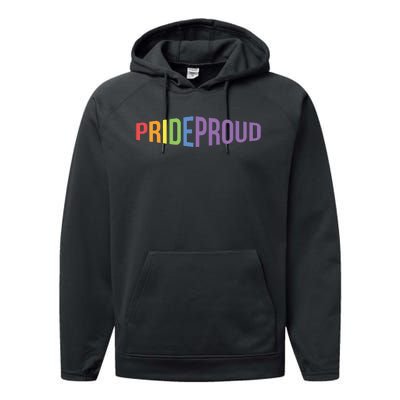 Pride Proud LGBT Performance Fleece Hoodie