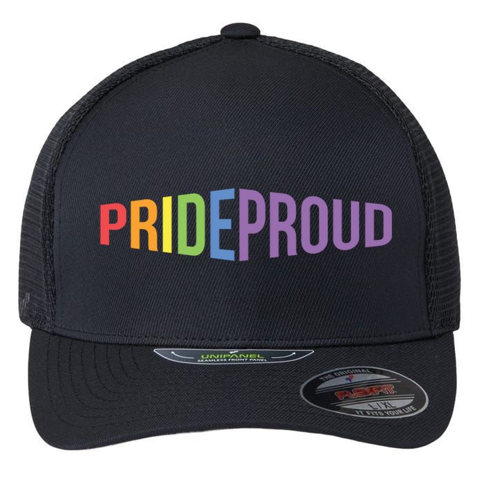 Pride Proud LGBT Flexfit Unipanel Trucker Cap