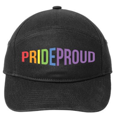 Pride Proud LGBT 7-Panel Snapback Hat