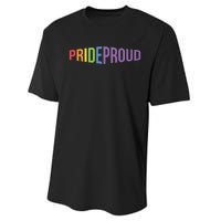 Pride Proud LGBT Performance Sprint T-Shirt