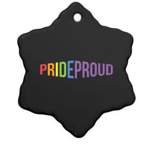 Pride Proud LGBT Ceramic Star Ornament