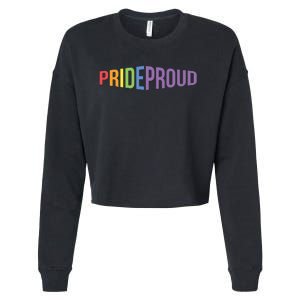 Pride Proud LGBT Cropped Pullover Crew