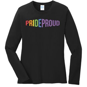 Pride Proud LGBT Ladies Long Sleeve Shirt