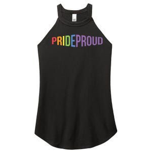 Pride Proud LGBT Women's Perfect Tri Rocker Tank