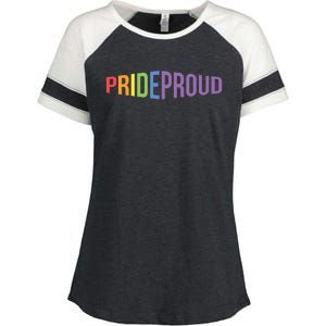 Pride Proud LGBT Enza Ladies Jersey Colorblock Tee