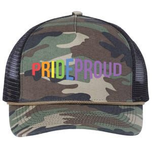 Pride Proud LGBT Retro Rope Trucker Hat Cap