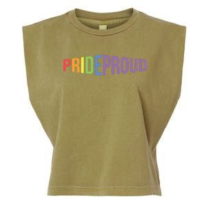 Pride Proud LGBT Garment-Dyed Women's Muscle Tee