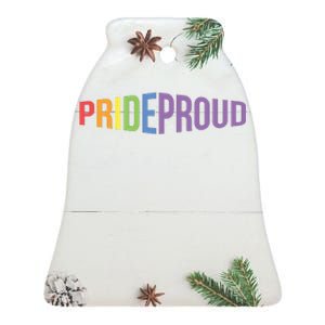 Pride Proud LGBT Ceramic Bell Ornament