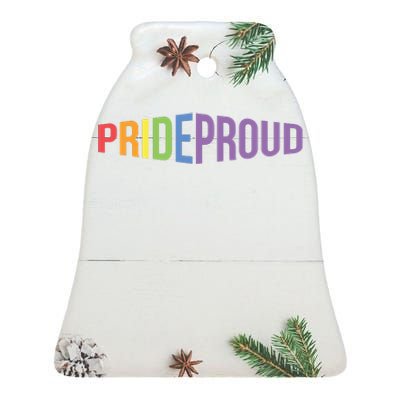 Pride Proud LGBT Ceramic Bell Ornament