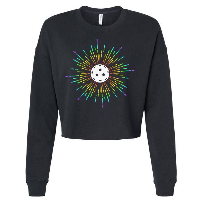 Pickleball, Pickleball Lover, Pickleball Player Cropped Pullover Crew