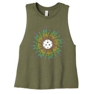 Pickleball, Pickleball Lover, Pickleball Player Women's Racerback Cropped Tank