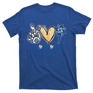 Pinwheel Peace Love Hope Abuse Prevention Awareness Meaningful Gift T-Shirt