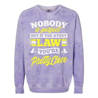 Paralegal Prosecutor Lawyer Law Student Colorblast Crewneck Sweatshirt