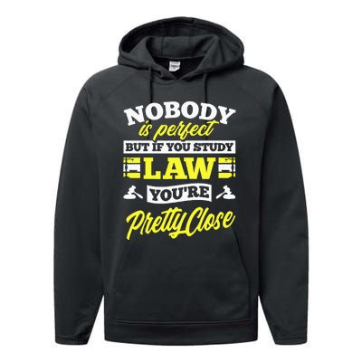 Paralegal Prosecutor Lawyer Law Student Performance Fleece Hoodie