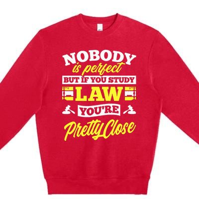 Paralegal Prosecutor Lawyer Law Student Premium Crewneck Sweatshirt