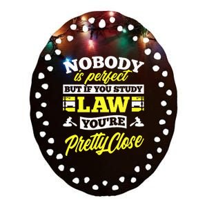 Paralegal Prosecutor Lawyer Law Student Ceramic Oval Ornament