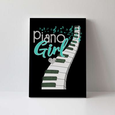 Piano Player Lover Kids Pianist Girls Piano Music Canvas