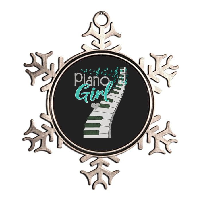 Piano Player Lover Kids Pianist Girls Piano Music Metallic Star Ornament