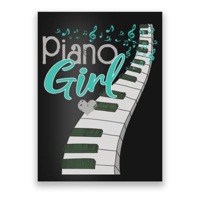 Piano Player Lover Kids Pianist Girls Piano Music Poster