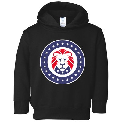 Patriot Party Lion Gift Toddler Hoodie