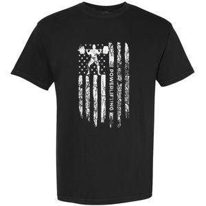 Patriotic Power Lifter Gym Funny American Flag Powerlifting Garment-Dyed Heavyweight T-Shirt