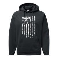 Patriotic Power Lifter Gym Funny American Flag Powerlifting Performance Fleece Hoodie