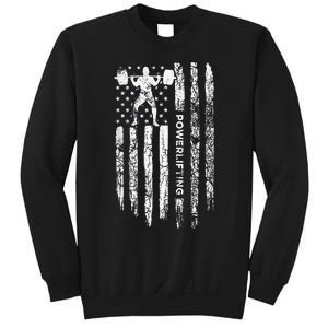 Patriotic Power Lifter Gym Funny American Flag Powerlifting Sweatshirt