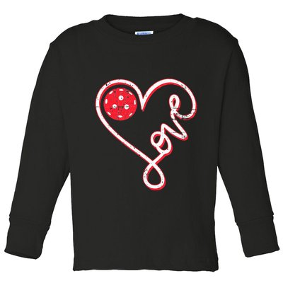 Pickleball Pickleball Lover Pickleball Player Toddler Long Sleeve Shirt