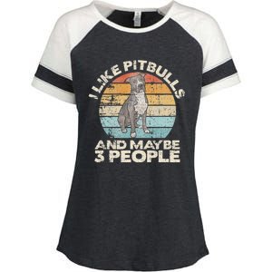 Pitbull Pitbull Lover Pitbull Gift Pitbull Enza Ladies Jersey Colorblock Tee