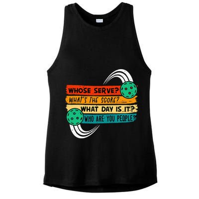 Pickleball Pickleball Lover Pickleball Player Ladies PosiCharge Tri-Blend Wicking Tank