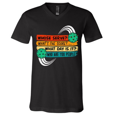Pickleball Pickleball Lover Pickleball Player V-Neck T-Shirt