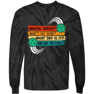 Pickleball Pickleball Lover Pickleball Player Tie-Dye Long Sleeve Shirt